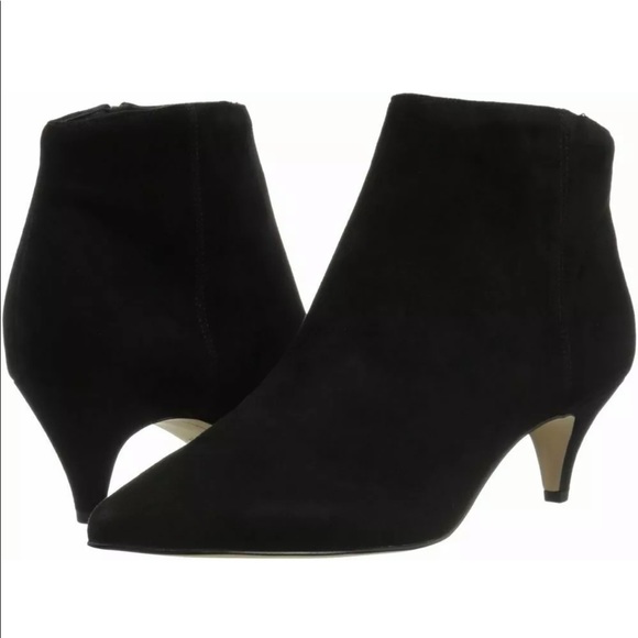 sam edelman kinzey suede kitten heel booties